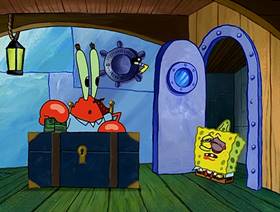 Screenshots from the 2004 United Plankton Pictures cartoon Krabby Land
