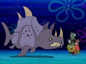 Screenshots from the 2004 United Plankton Pictures cartoon The Camping Episode