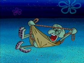 Screenshots from the 2004 United Plankton Pictures cartoon The Camping Episode