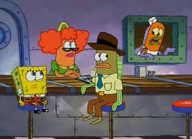 Screenshots from the 2004 United Plankton Pictures cartoon Missing Identity