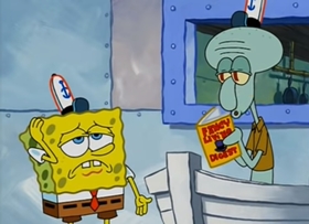 Screenshots from the 2004 United Plankton Pictures cartoon Missing Identity