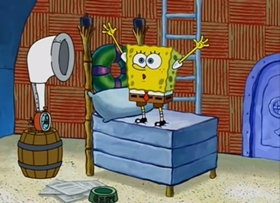 Screenshots from the 2004 United Plankton Pictures cartoon Missing Identity