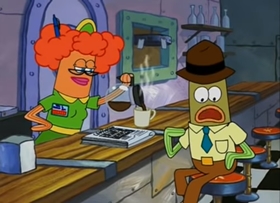 Screenshots from the 2004 United Plankton Pictures cartoon Missing Identity