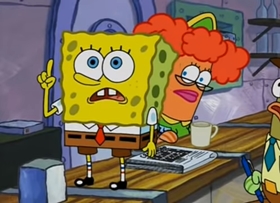 Screenshots from the 2004 United Plankton Pictures cartoon Missing Identity