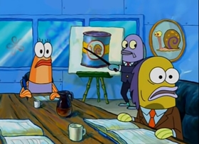 Screenshots from the 2004 United Plankton Pictures cartoon Missing Identity