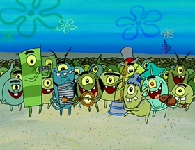 Screenshots from the 2004 United Plankton Pictures cartoon Plankton