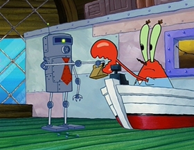 Screenshots from the 2004 United Plankton Pictures cartoon Plankton