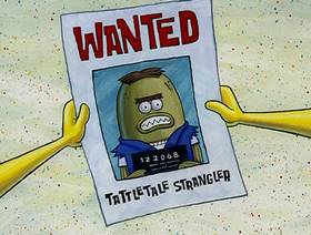 Screenshots from the 2004 United Plankton Pictures cartoon SpongeBob Meets the Strangler