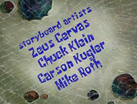 Screenshots from the 2004 United Plankton Pictures cartoon SpongeBob Meets the Strangler