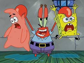 Screenshots from the 2004 United Plankton Pictures cartoon Pranks a Lot