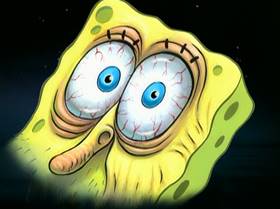 Screenshots from the 2005 United Plankton Pictures cartoon Fear of a Krabby Patty