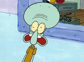 Screenshots from the 2005 United Plankton Pictures cartoon Fear of a Krabby Patty