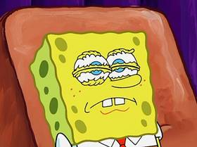 Screenshots from the 2005 United Plankton Pictures cartoon Fear of a Krabby Patty