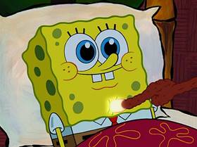 Screenshots from the 2005 United Plankton Pictures cartoon Fear of a Krabby Patty