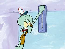 Screenshots from the 2005 United Plankton Pictures cartoon Fear of a Krabby Patty