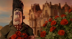 Screenshots from the 2005 Aardman cartoon The Curse of the Were-Rabbit