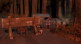 Screenshots from the 2005 Aardman cartoon The Curse of the Were-Rabbit