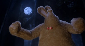 Screenshots from the 2005 Aardman cartoon The Curse of the Were-Rabbit