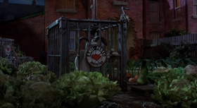 Screenshots from the 2005 Aardman cartoon The Curse of the Were-Rabbit