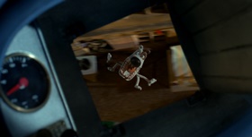 Screenshots from the 2005 Aardman cartoon The Curse of the Were-Rabbit