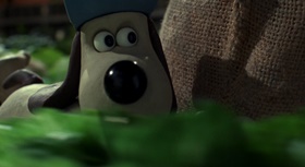 Screenshots from the 2005 Aardman cartoon The Curse of the Were-Rabbit