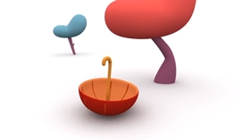 Screenshots from the 2005 Zinkia Entertainment cartoon Umbrella Umbrella