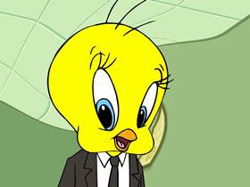 Screenshots from the 2005 Warner Bros. cartoon Psycho Kitty