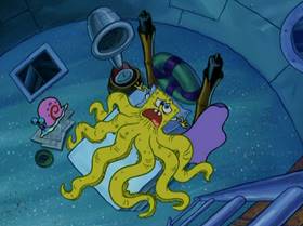 Screenshots from the 2006 United Plankton Pictures cartoon Ghost Host