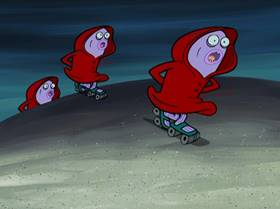 Screenshots from the 2006 United Plankton Pictures cartoon Ghost Host