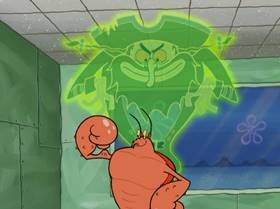 Screenshots from the 2006 United Plankton Pictures cartoon Ghost Host