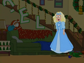 Screenshots from the 2006 Fuzzy Door Productions cartoon The Best Christmas Story Never Told