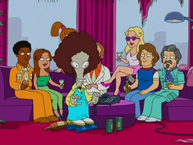 Screenshots from the 2006 Fuzzy Door Productions cartoon The Best Christmas Story Never Told