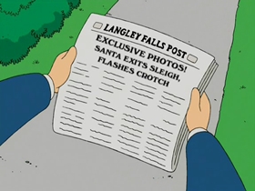 Screenshots from the 2006 Fuzzy Door Productions cartoon The Best Christmas Story Never Told