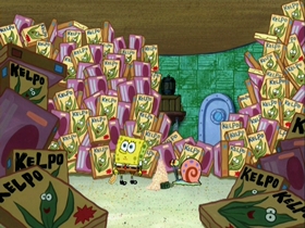 Screenshots from the 2007 United Plankton Pictures cartoon Waiting