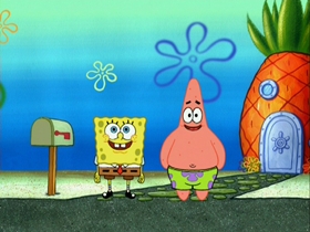 Screenshots from the 2007 United Plankton Pictures cartoon Waiting