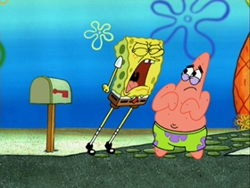 Screenshots from the 2007 United Plankton Pictures cartoon Waiting