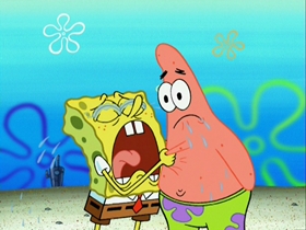 Screenshots from the 2007 United Plankton Pictures cartoon Waiting