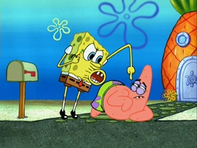 Screenshots from the 2007 United Plankton Pictures cartoon Waiting