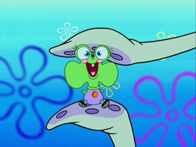 Screenshots from the 2007 United Plankton Pictures cartoon Waiting