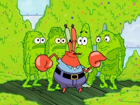 Screenshots from the 2007 United Plankton Pictures cartoon Fungus Among Us