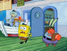 Screenshots from the 2007 United Plankton Pictures cartoon New Digs