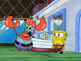 Screenshots from the 2007 United Plankton Pictures cartoon New Digs