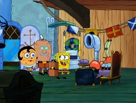 Screenshots from the 2007 United Plankton Pictures cartoon New Digs