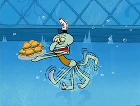 Screenshots from the 2007 United Plankton Pictures cartoon Krabs à La Mode