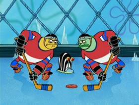 Screenshots from the 2007 United Plankton Pictures cartoon Krabs à La Mode