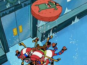 Screenshots from the 2007 United Plankton Pictures cartoon Krabs à La Mode