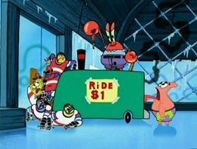 Screenshots from the 2007 United Plankton Pictures cartoon Krabs à La Mode