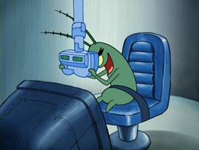 Screenshots from the 2007 United Plankton Pictures cartoon Krabs à La Mode