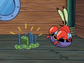 Screenshots from the 2007 United Plankton Pictures cartoon Money Talks