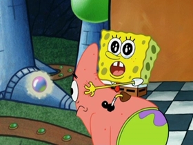 Screenshots from the 2007 United Plankton Pictures cartoon Atlantis SquarePantis